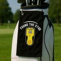 Found The Stud Dad Joke Handy Tools Funny Stud Finder Gift Golf Towel thumb 2