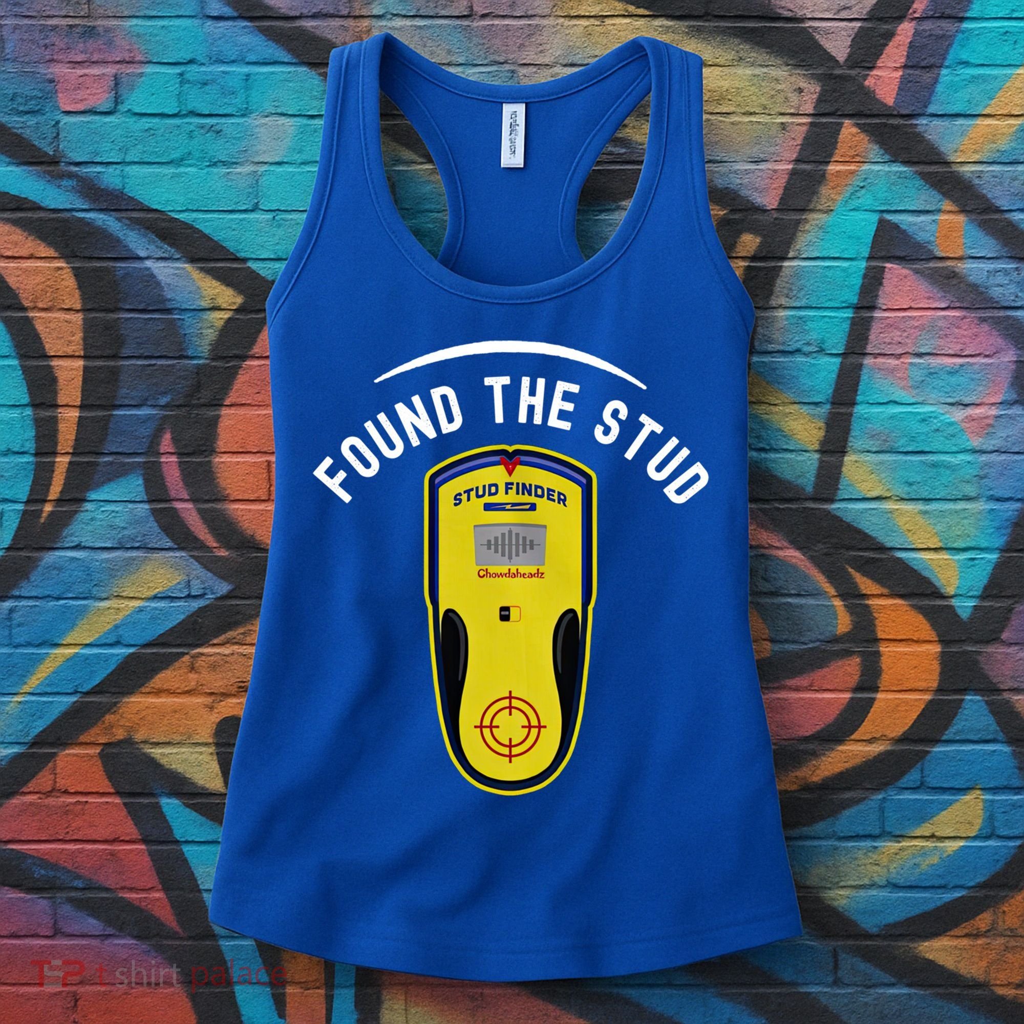 Found The Stud Dad Joke Handy Tools Funny Stud Finder Gift Women's Tank Top