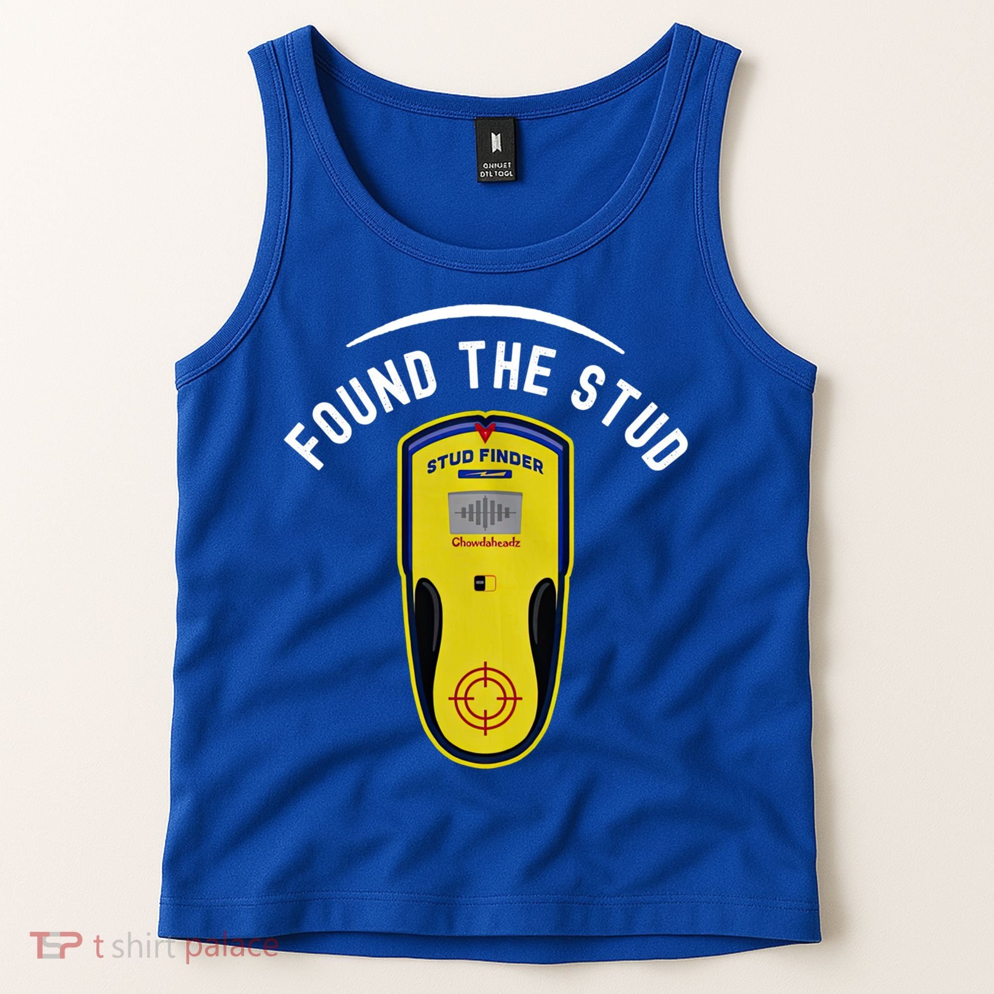 Found The Stud Dad Joke Handy Tools Funny Stud Finder Gift Tank Top