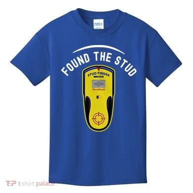 Found The Stud Dad Joke Handy Tools Funny Stud Finder Gift Kids T-Shirt