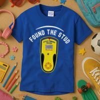 Found The Stud Dad Joke Handy Tools Funny Stud Finder Gift Kids T-Shirt thumb 3