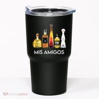 Funny Trendy Sarcastic Alcohol Amigos Tequila Women Tumbler thumb 0