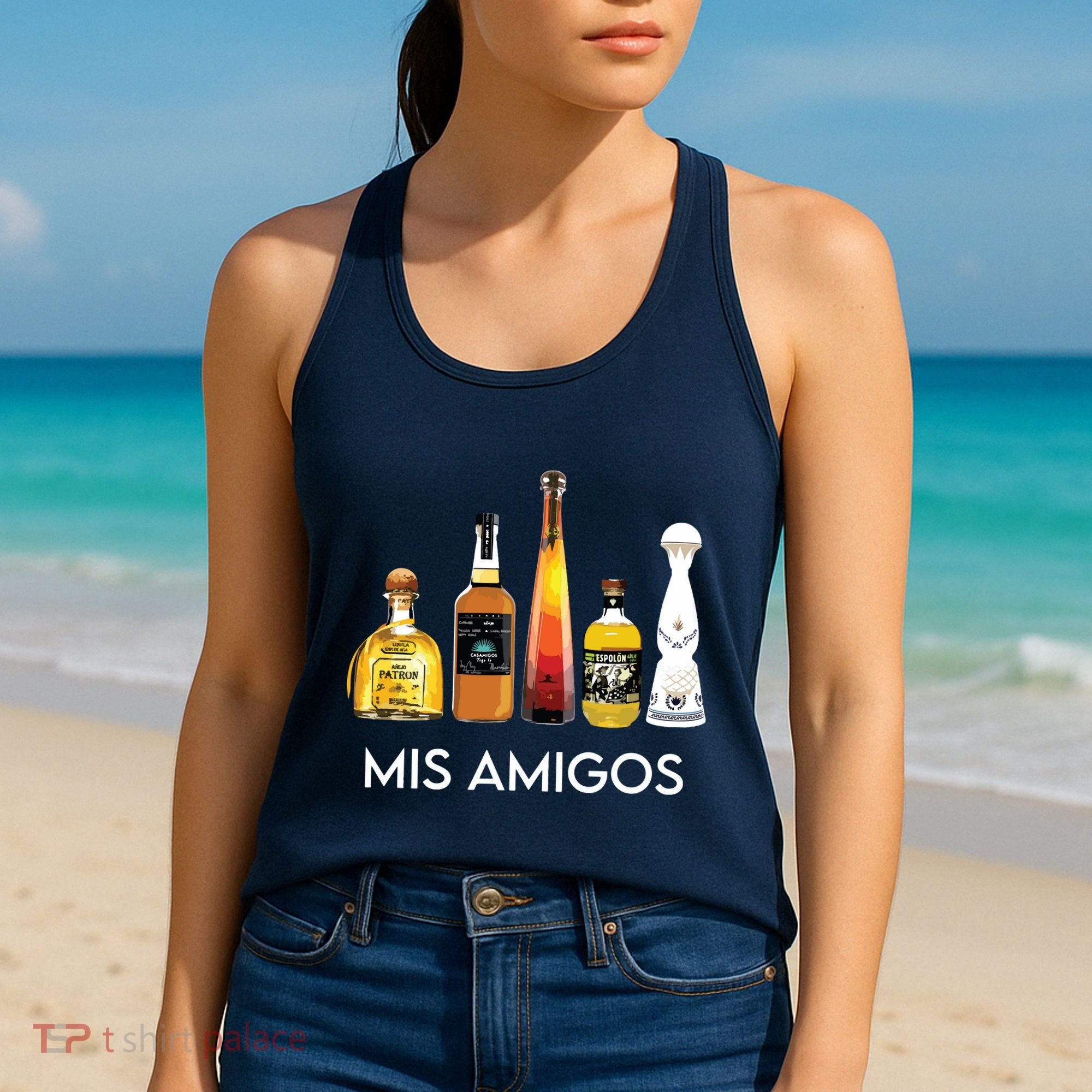 Funny Trendy Sarcastic Alcohol Amigos Tequila Women Women's Tank Top