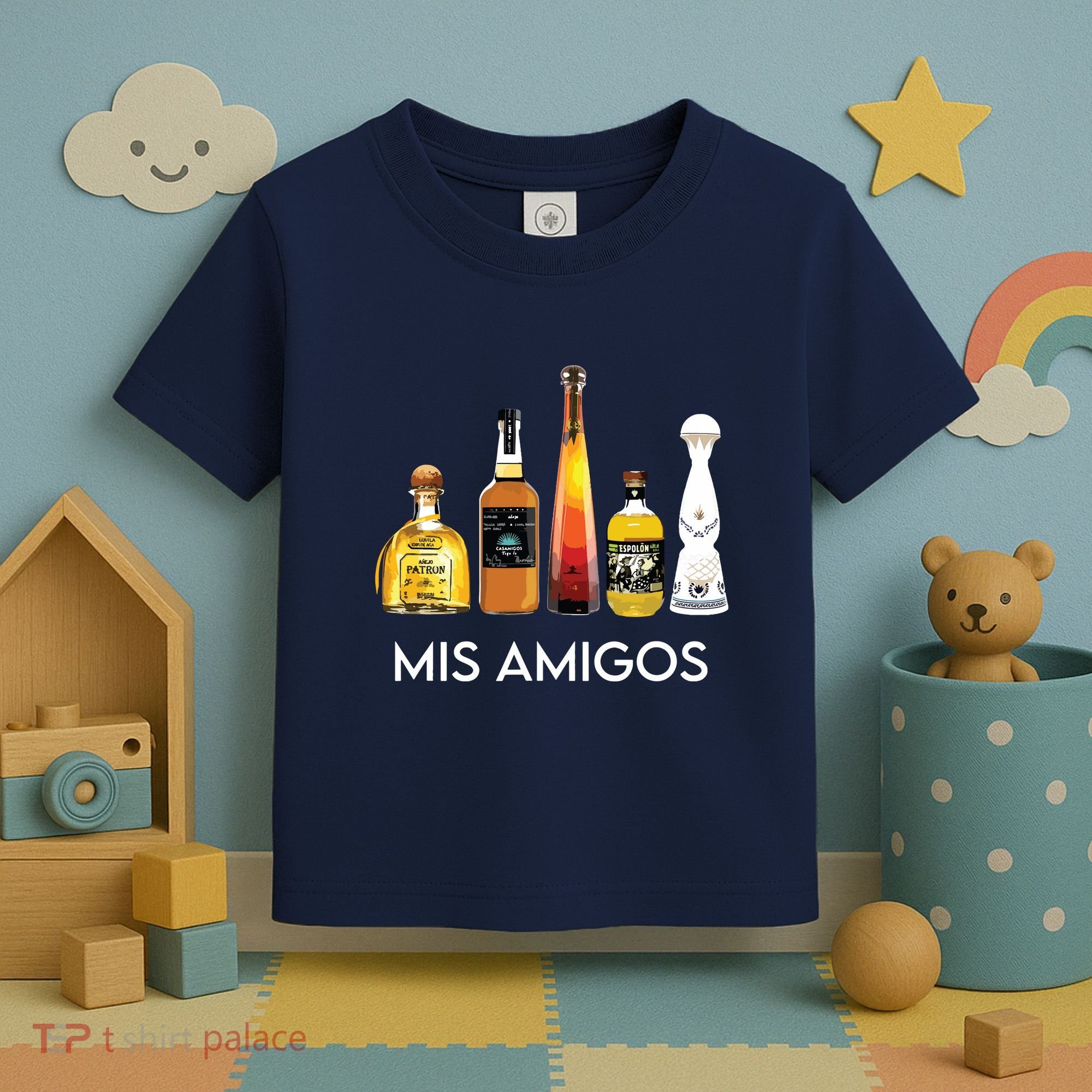 Funny Trendy Sarcastic Alcohol Amigos Tequila Women Toddler T-Shirt