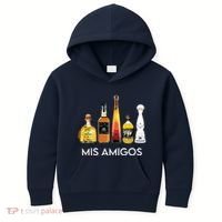Funny Trendy Sarcastic Alcohol Amigos Tequila Women Kids Hoodie thumb 0