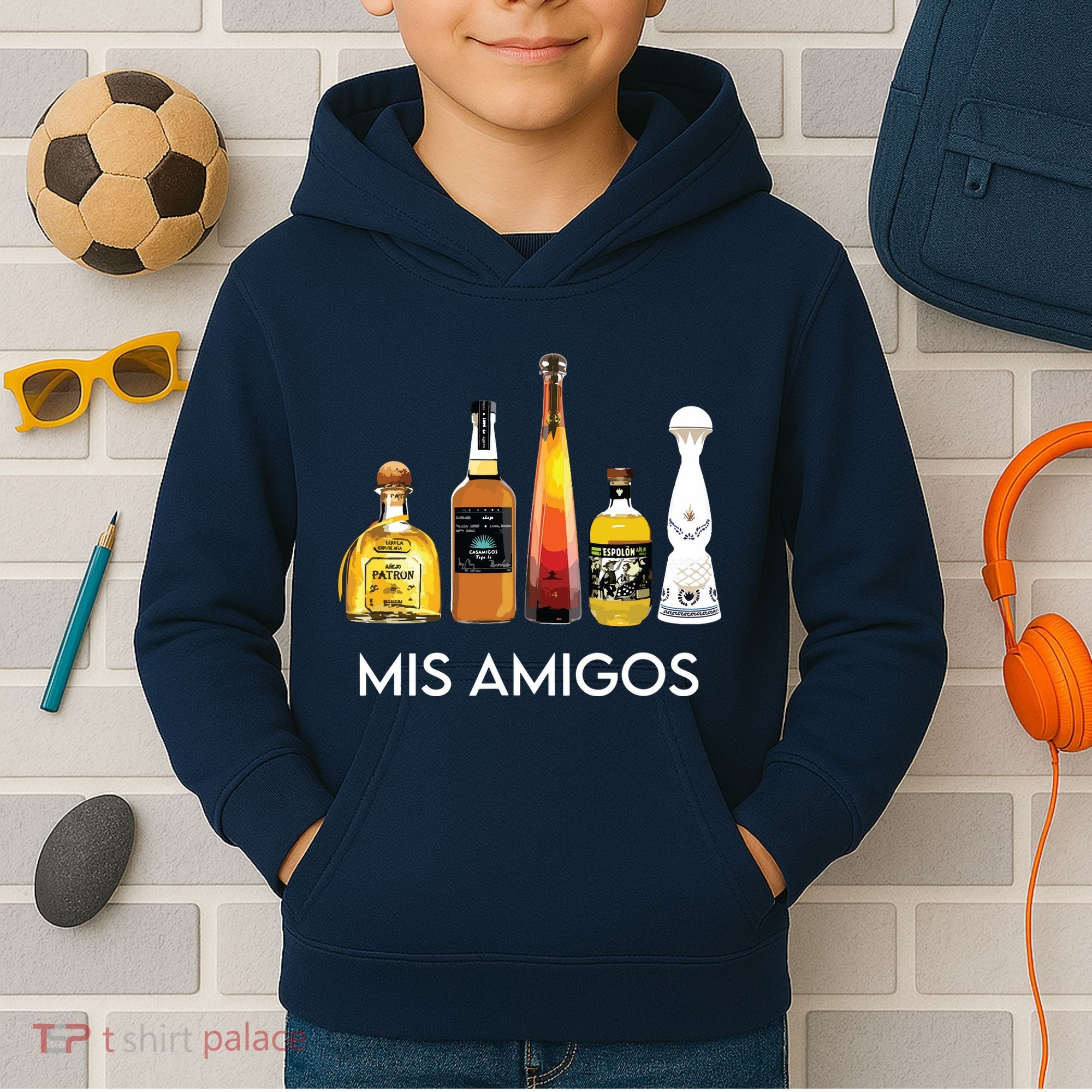 Funny Trendy Sarcastic Alcohol Amigos Tequila Women Kids Hoodie