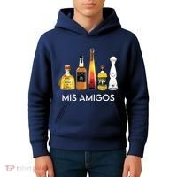 Funny Trendy Sarcastic Alcohol Amigos Tequila Women Kids Hoodie thumb 4