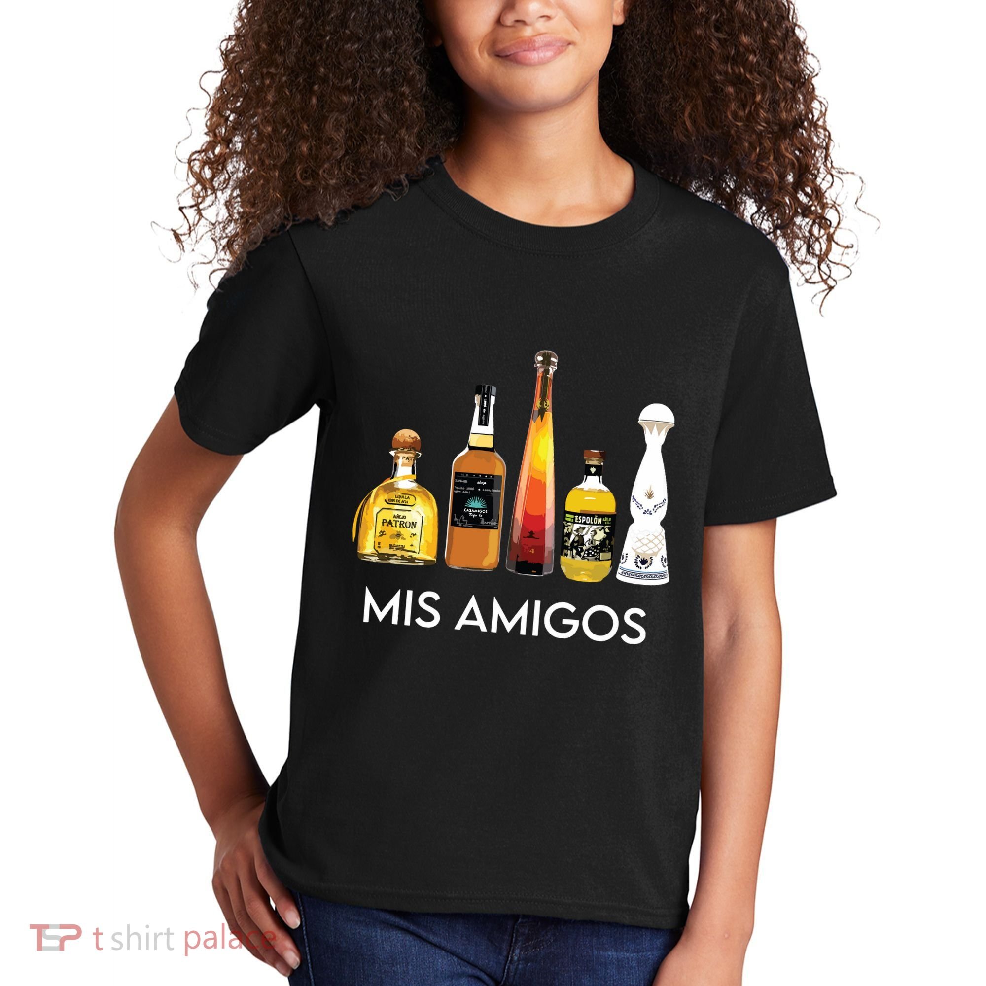 Funny Trendy Sarcastic Alcohol Amigos Tequila Women Kids T-Shirt