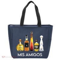 Funny Trendy Sarcastic Alcohol Amigos Tequila Women Tote Bag thumb 0