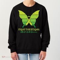 Fight The Stigma Mental Health Awareness Women's Sweatshirt thumb 0