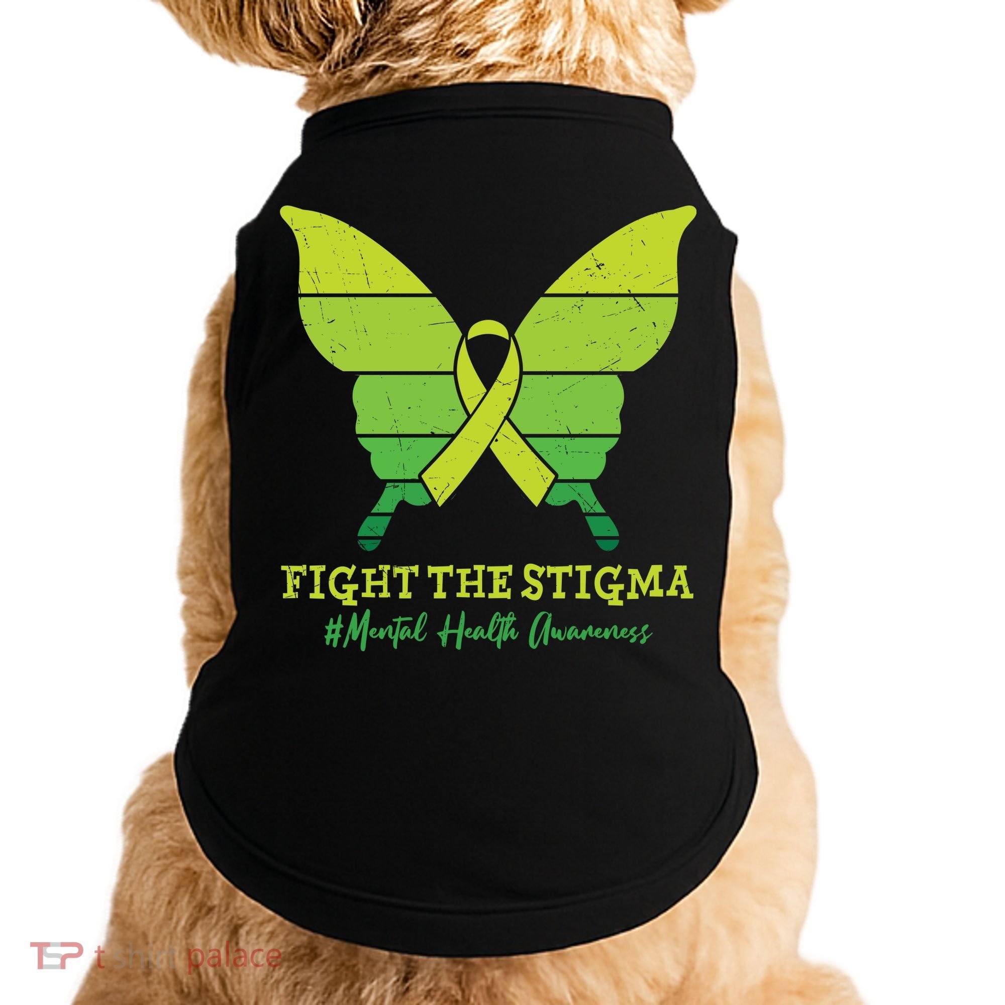 Fight The Stigma Mental Health Awareness Doggie Tank