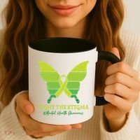 Fight The Stigma Mental Health Awareness Coffee Mug thumb 3