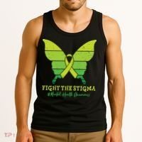 Fight The Stigma Mental Health Awareness Tank Top thumb 3