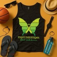 Fight The Stigma Mental Health Awareness Tank Top thumb 4