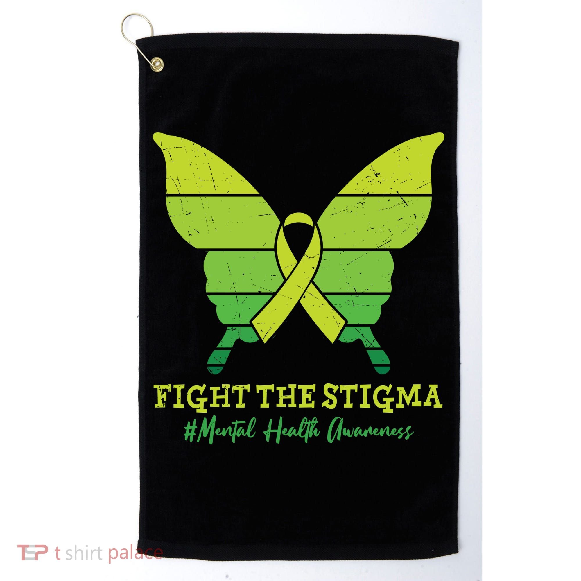 Fight The Stigma Mental Health Awareness Golf Towel