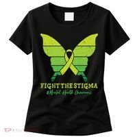 Fight The Stigma Mental Health Awareness Women's T-Shirt thumb 0