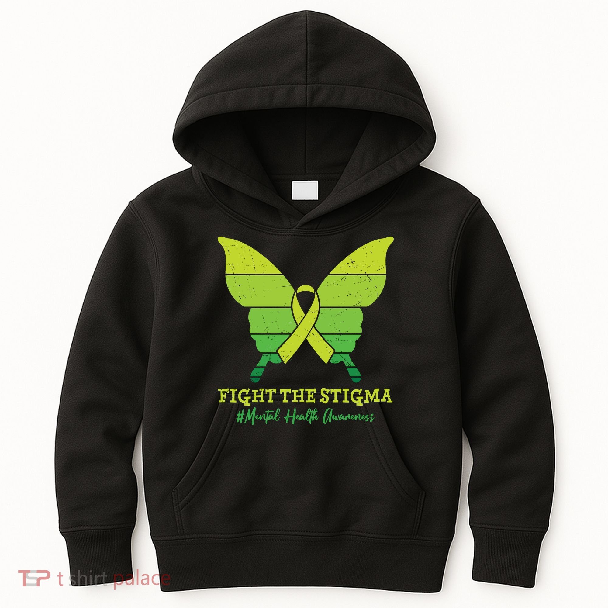 Fight The Stigma Mental Health Awareness Kids Hoodie
