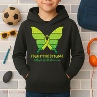 Fight The Stigma Mental Health Awareness Kids Hoodie thumb 2