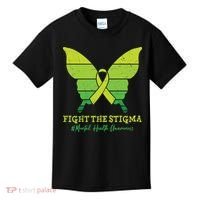 Fight The Stigma Mental Health Awareness Kids T-Shirt thumb 0
