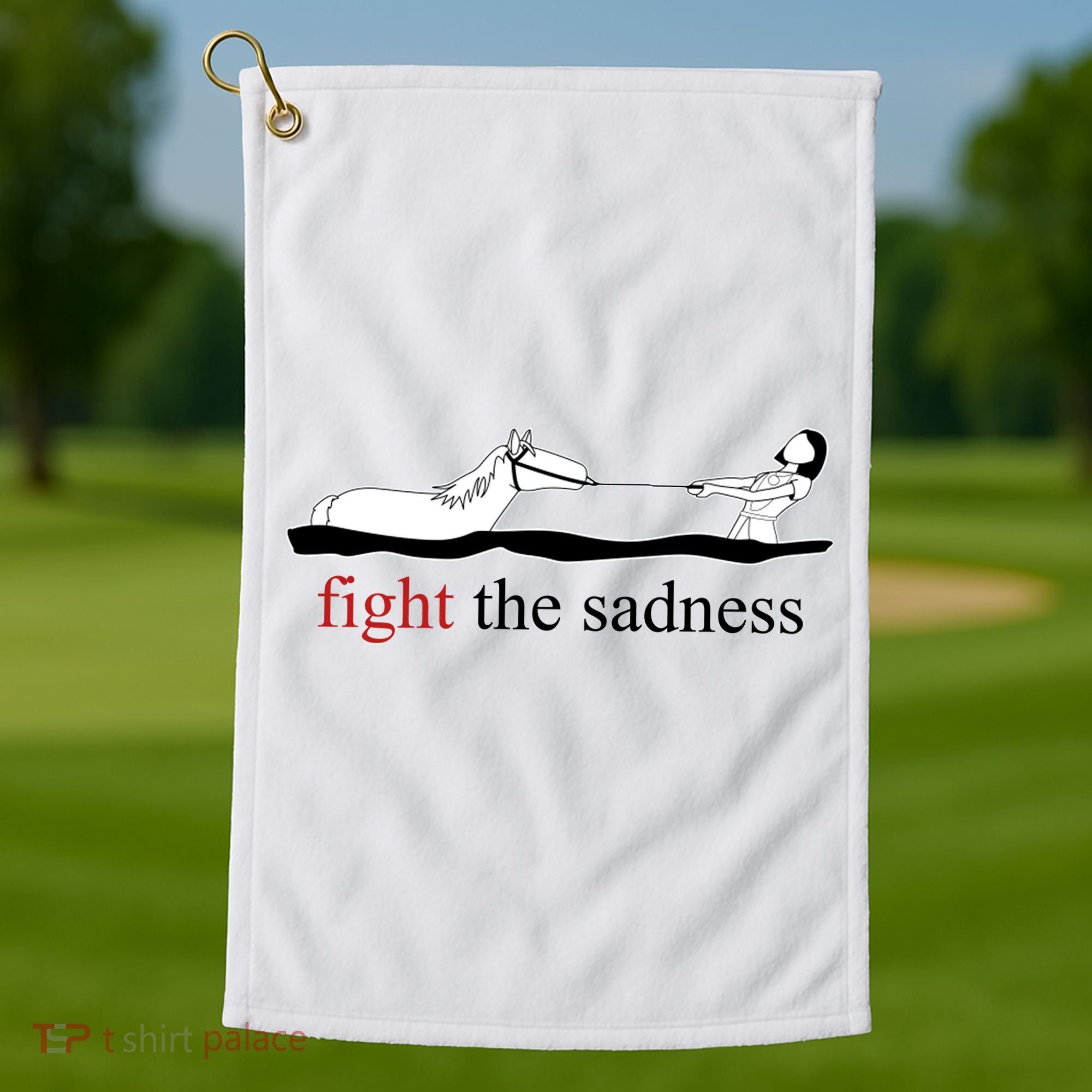 Fight The Sadness Artax Golf Towel
