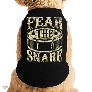 Fear The Snare Drum Drummer Percussionist Drumming Lover Doggie Tank