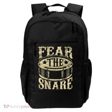 Fear The Snare Drum Drummer Percussionist Drumming Lover Backpack