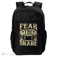 Fear The Snare Drum Drummer Percussionist Drumming Lover Backpack thumb 0