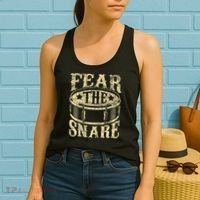Fear The Snare Drum Drummer Percussionist Drumming Lover Women's Tank Top thumb 2