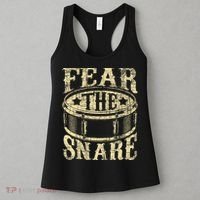 Fear The Snare Drum Drummer Percussionist Drumming Lover Women's Tank Top thumb 3