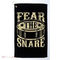 Fear The Snare Drum Drummer Percussionist Drumming Lover Golf Towel thumb 0