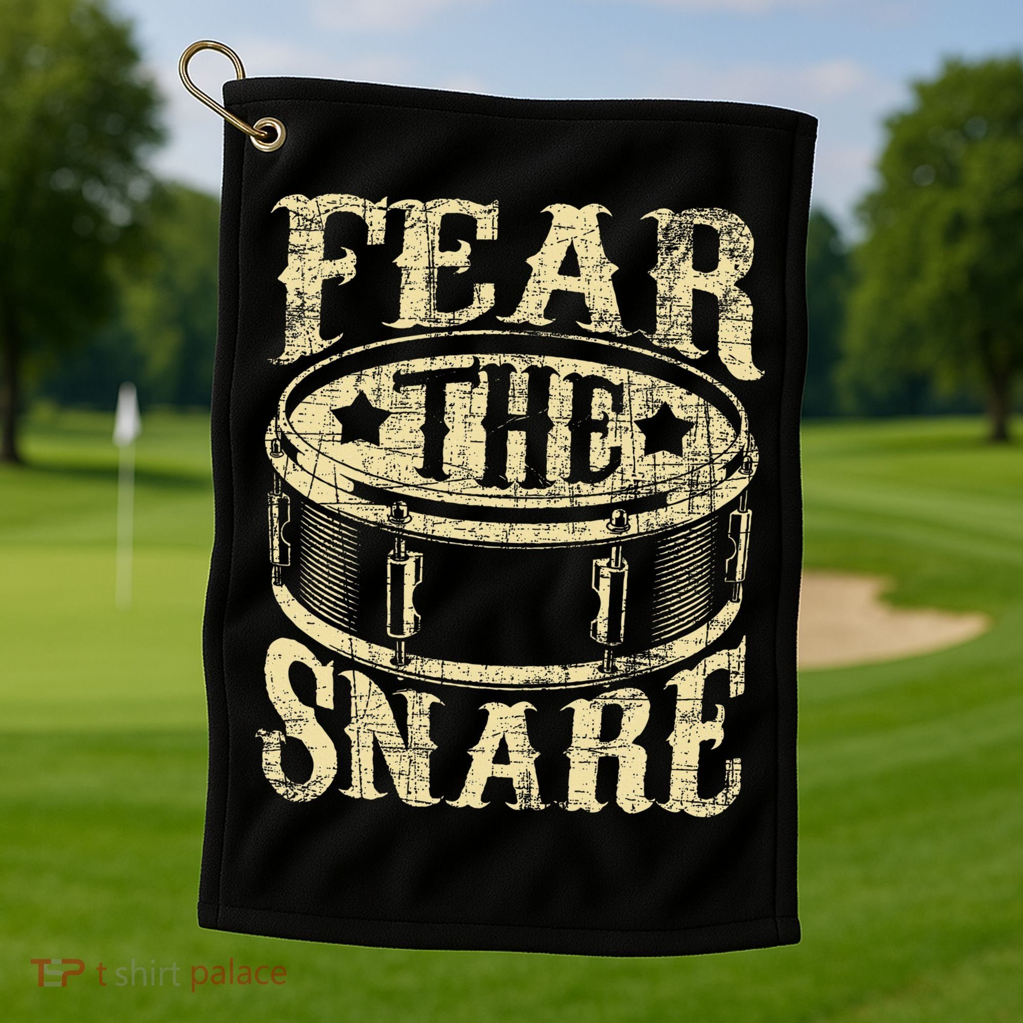 Fear The Snare Drum Drummer Percussionist Drumming Lover Golf Towel