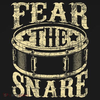 Fear The Snare Drum Drummer Percussionist Drumming Lover Women's Tri-Blend 3/4-Sleeve Raglan Shirt