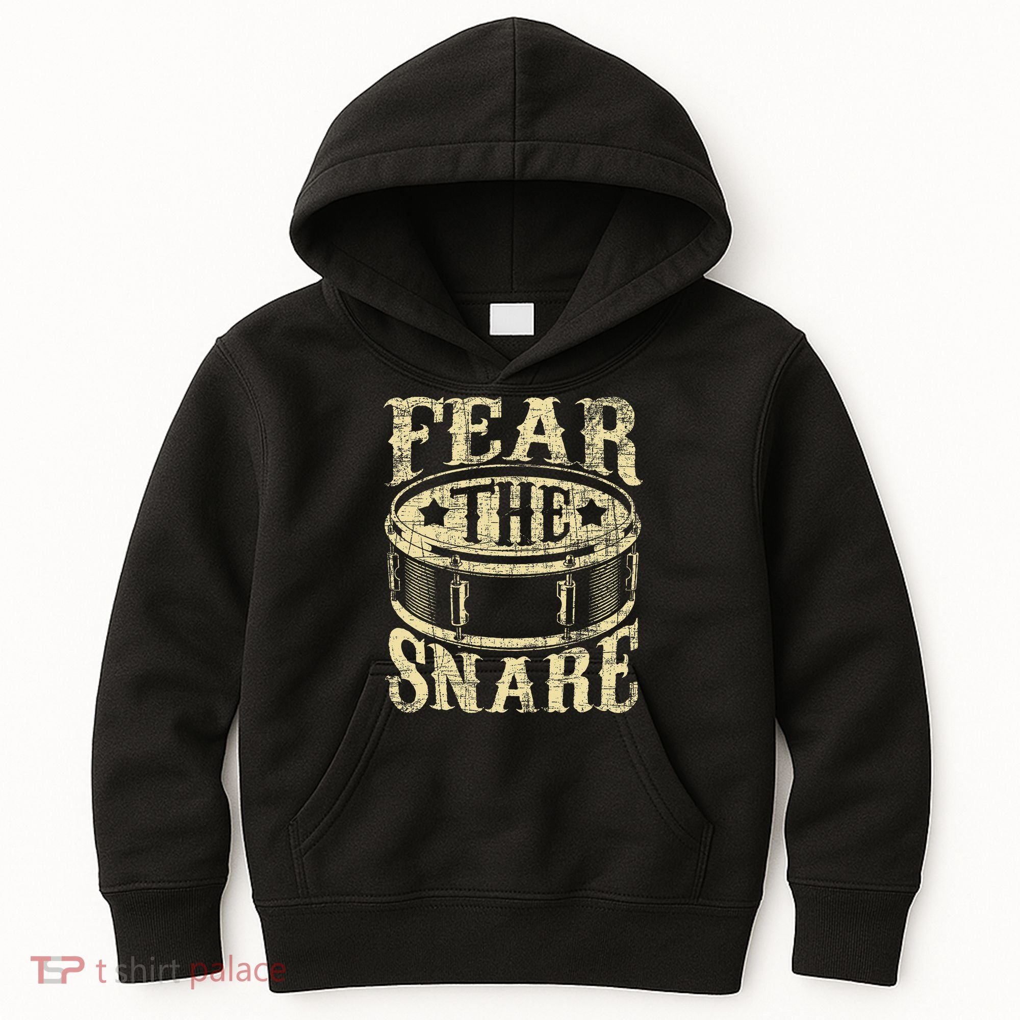 Fear The Snare Drum Drummer Percussionist Drumming Lover Kids Hoodie