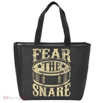 Fear The Snare Drum Drummer Percussionist Drumming Lover Tote Bag