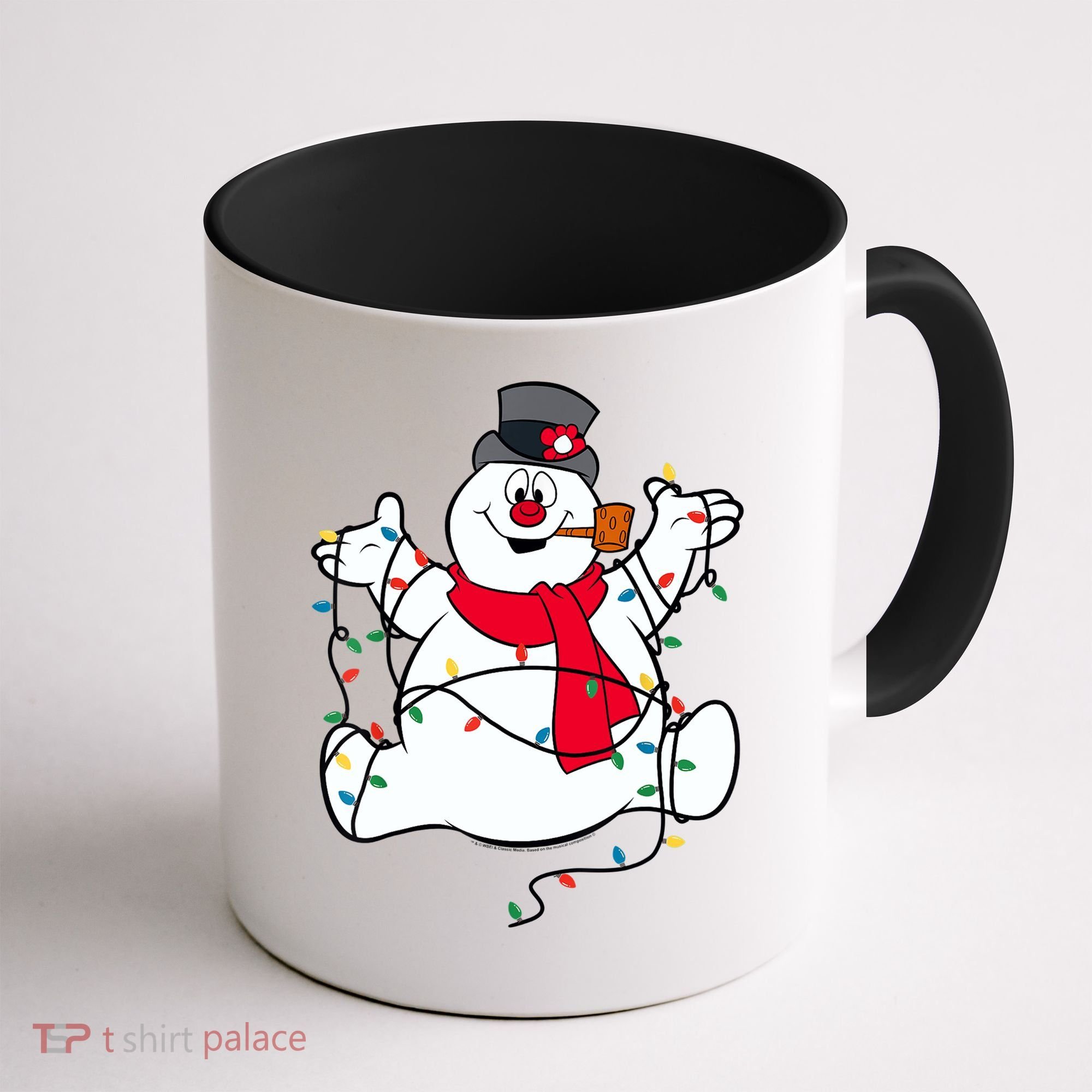 Frosty The Snowman Christmas Lights Portrait T Coffee Mug