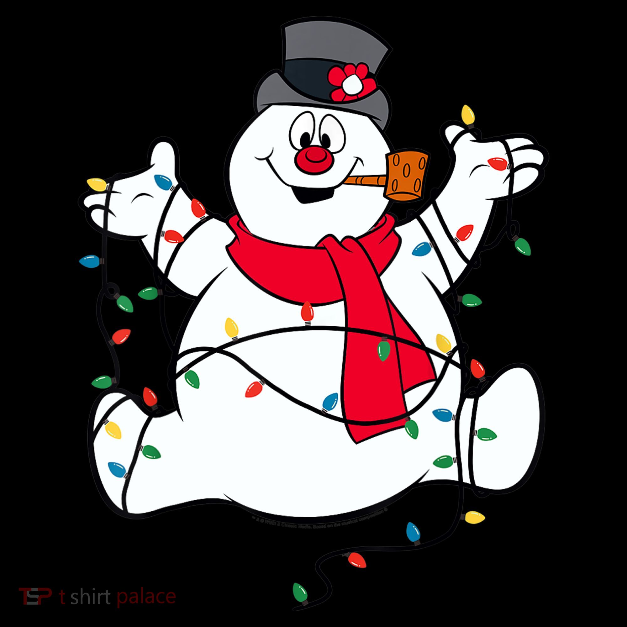 Frosty The Snowman Christmas Lights Portrait T Coffee Mug