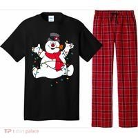 Frosty The Snowman Christmas Lights Portrait T Pajama Set thumb 0