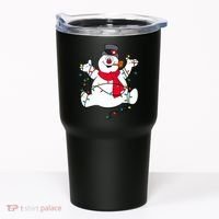 Frosty The Snowman Christmas Lights Portrait T Tumbler thumb 0
