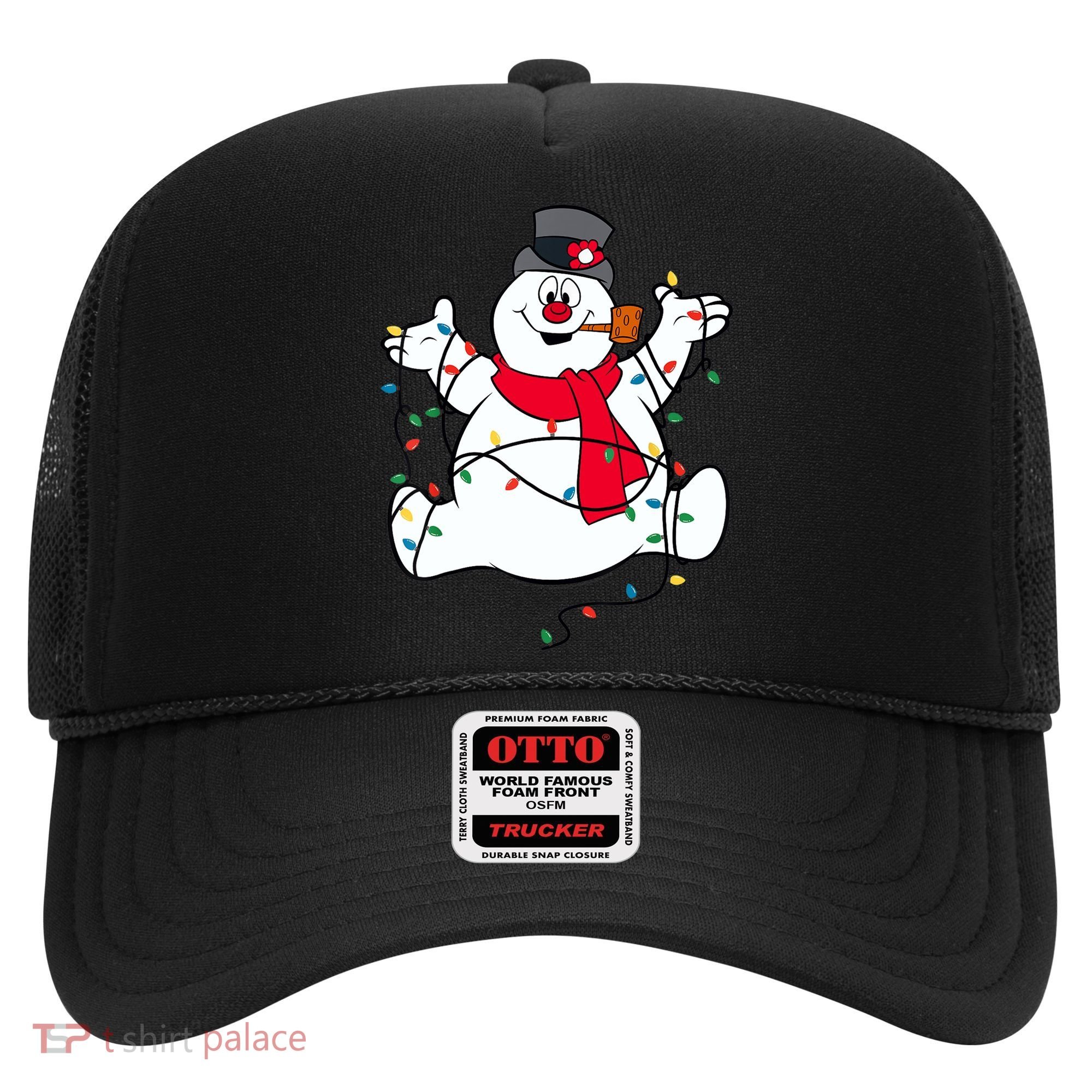 Frosty The Snowman Christmas Lights Portrait T Hat