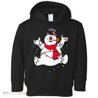 Frosty The Snowman Christmas Lights Portrait T Toddler Hoodie thumb 0