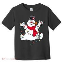 Frosty The Snowman Christmas Lights Portrait T Toddler T-Shirt thumb 0