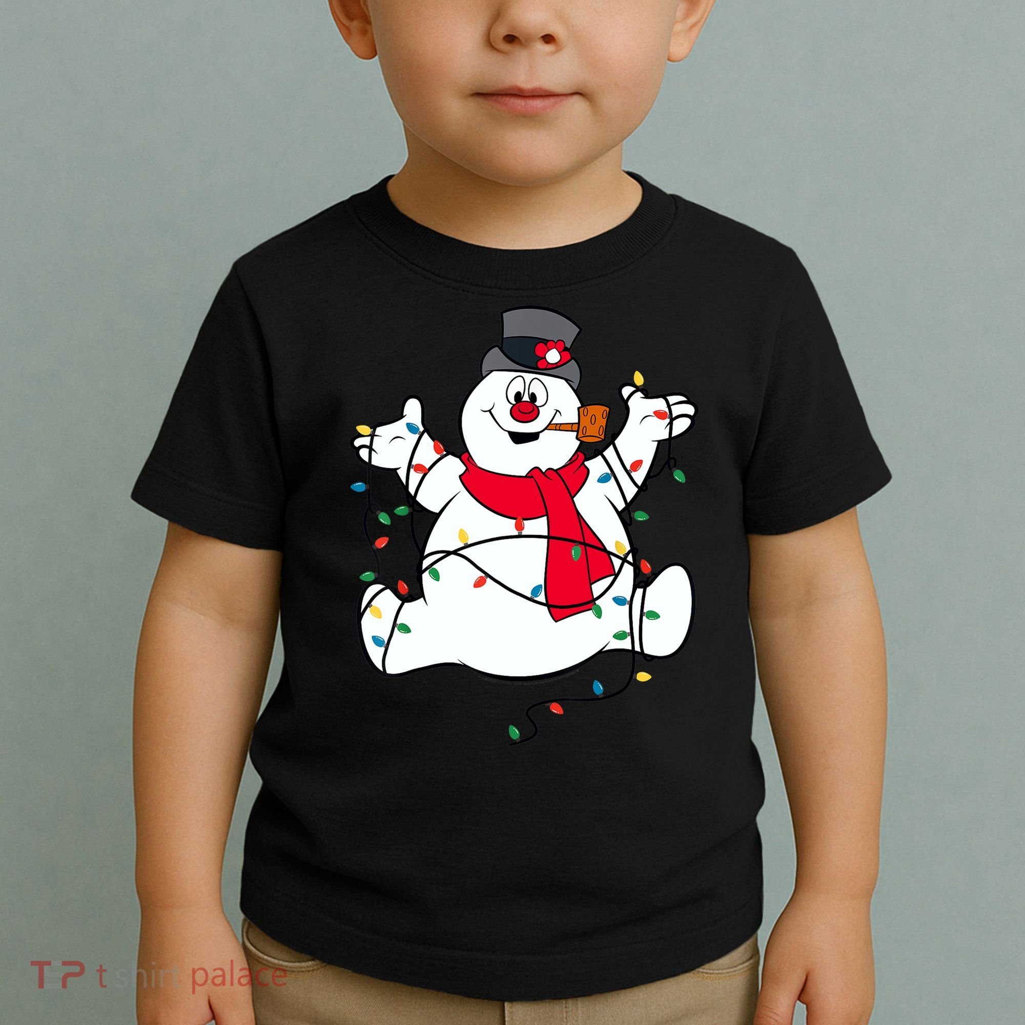 Frosty The Snowman Christmas Lights Portrait T Toddler T-Shirt