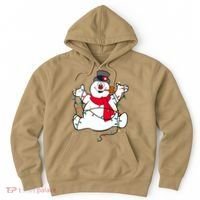 Frosty The Snowman Christmas Lights Portrait T Hoodie thumb 0