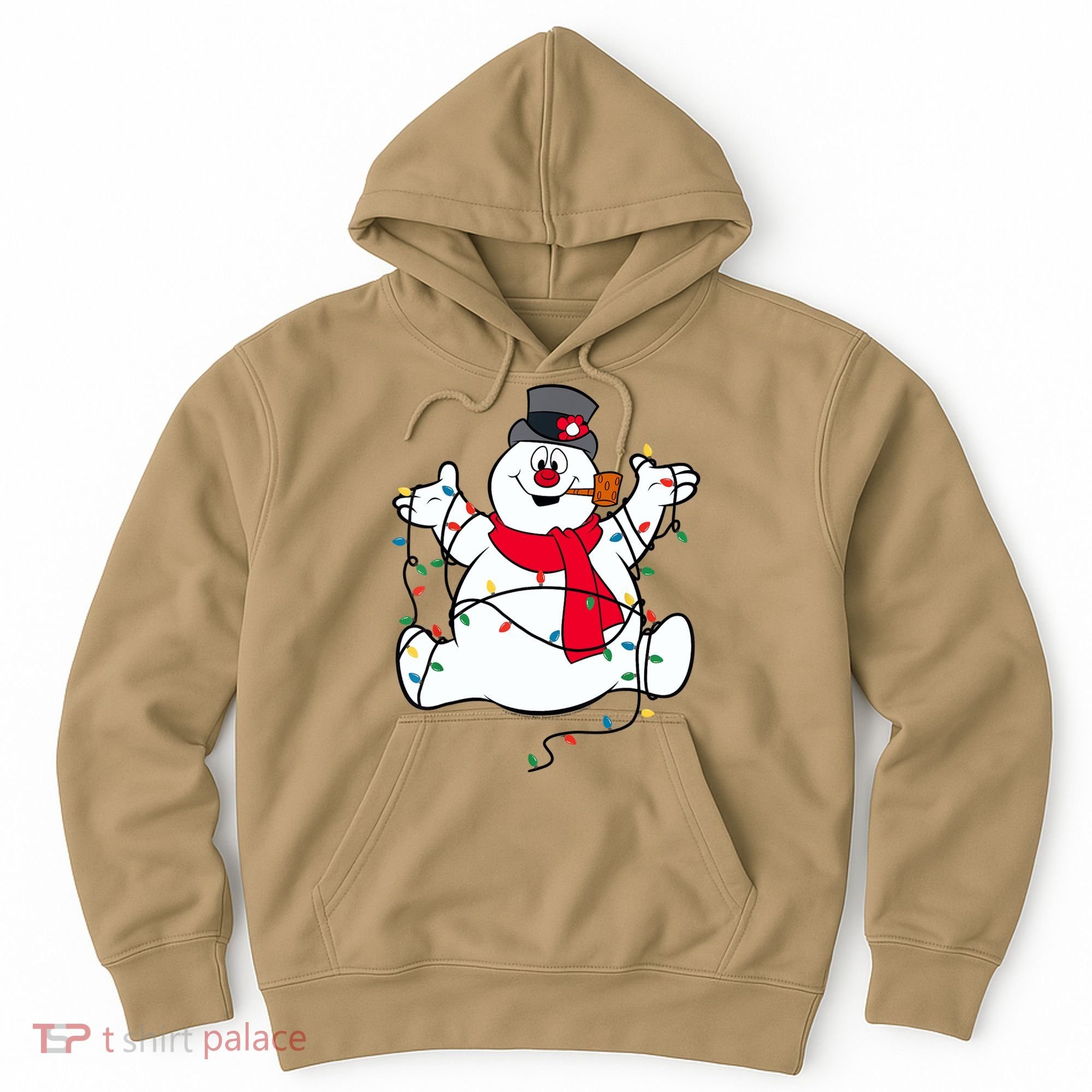 Frosty The Snowman Christmas Lights Portrait T Hoodie