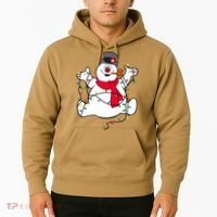 Frosty The Snowman Christmas Lights Portrait T Hoodie thumb 2
