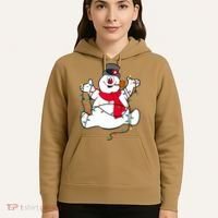 Frosty The Snowman Christmas Lights Portrait T Hoodie thumb 5