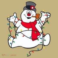 Frosty The Snowman Christmas Lights Portrait T Sweatshirt thumb 2