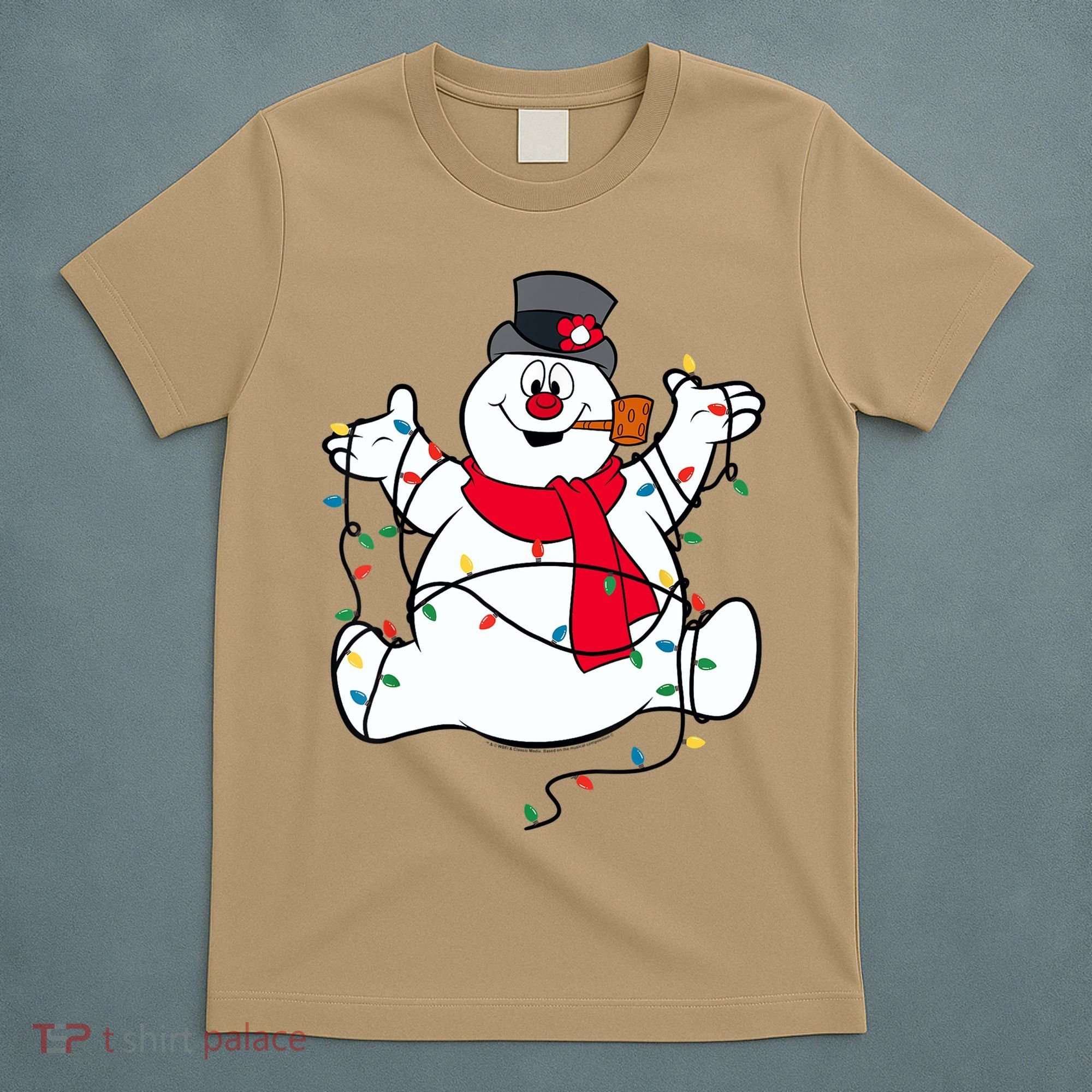 Frosty The Snowman Christmas Lights Portrait T T-Shirt