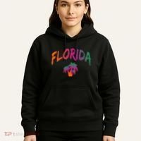 Florida The Sunshine State Tie Dye Text Print Classic Hoodie thumb 5