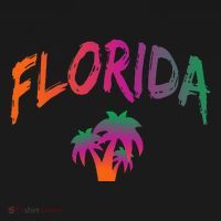 Florida The Sunshine State Tie Dye Text Print Classic Hoodie thumb 7